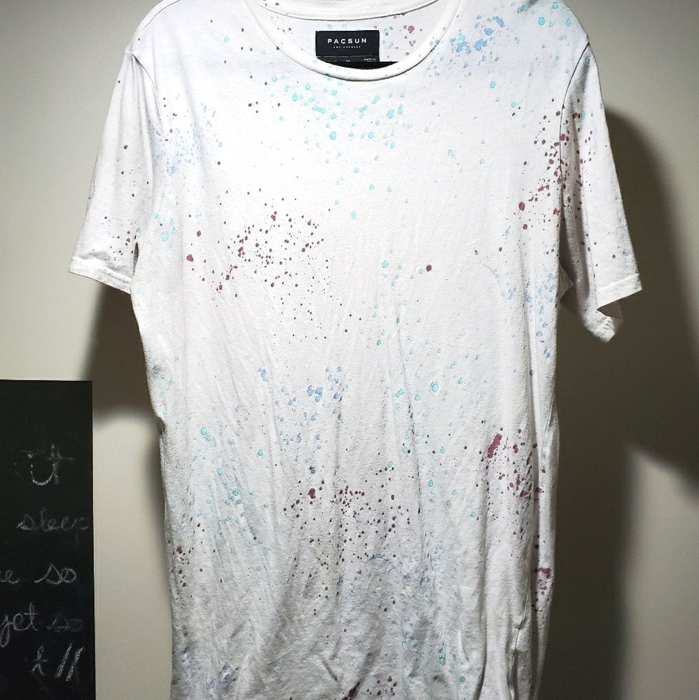 Pacsun Colour Splatter Tee - M